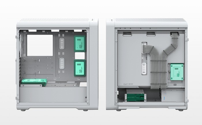 聚焦CES丨全汉发布 CUT593 系列机箱，背线仓侧透，井然有序的走线，主打散热