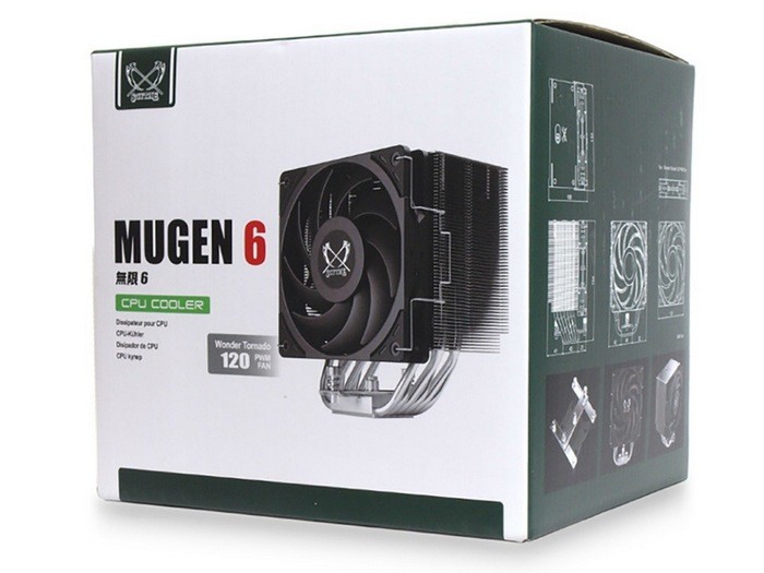 大镰刀发布第六代 MUGEN 6 “无限” 高端风冷散热器、6热管紧凑单塔
