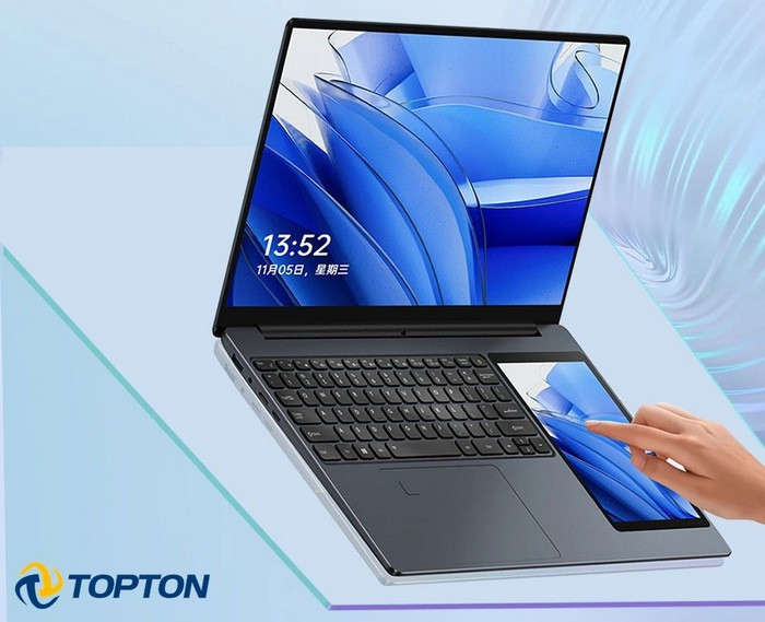 Topton 拓富通发布双屏笔记本，双屏协作、内配置一般