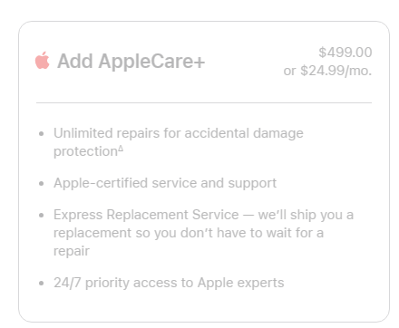 苹果 Vision Pro 头显的维修成本有点高，强烈建议上 AppleCare+ 服务